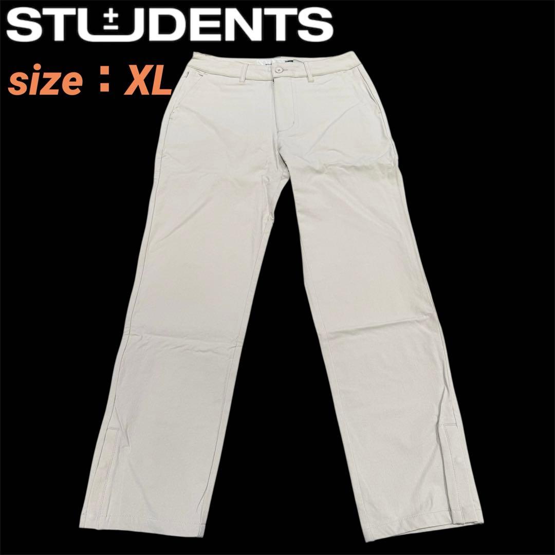 【未使用】定価1.9万円 STUDENTS ゴルフパンツ メンズ ベージュ