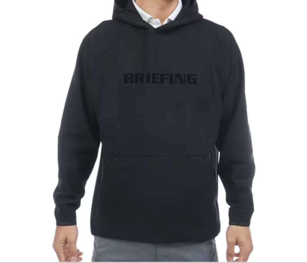 BRIEFING フード付きトレーナー 黒