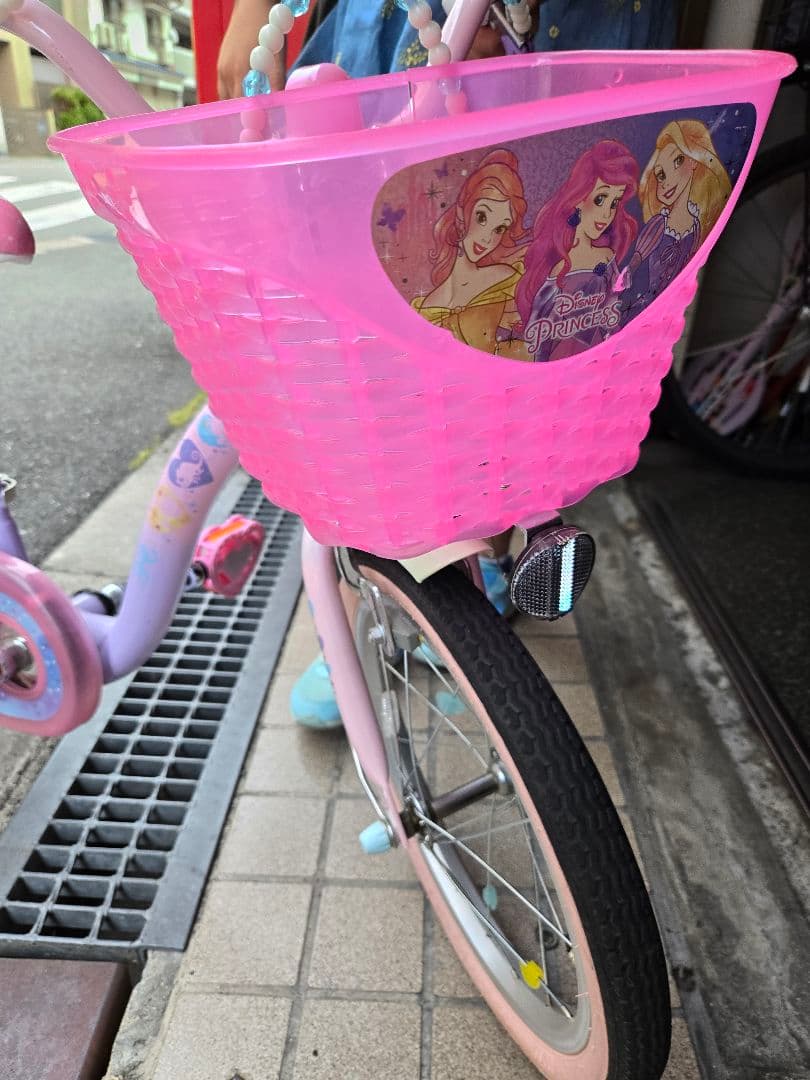 幼児用自転車 ピンク プリンセスデザイン