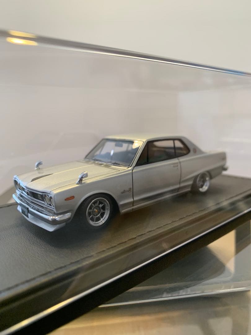 イグニッションモデル　1/43 スカイライン　GT-X KGC10 シルバー