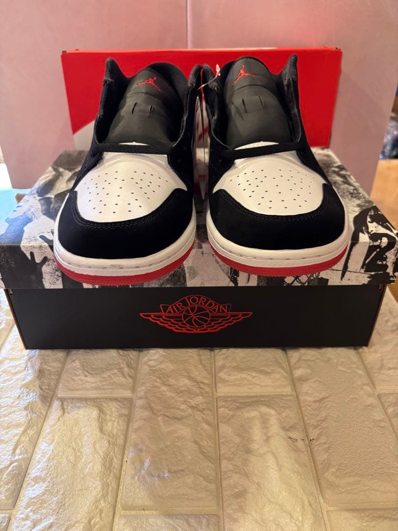 Nike AirJordan 1 Low ホワイト/ブラック/レッド２９.5cm